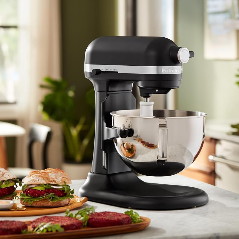 HEAVY DUTY - KÜCHENMASCHINE MIT SCHÜSSELHEBER 5,2 L - MATT SCHWARZ 5KSM55SXXEBM — Foto 2 von 8