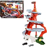 Matchbox The Movie Mountain Helicopter Escape Playset with 2 Cars | Inspired by the Film, Includes 2 Die-Cast Toy Cars &amp; 1 Helicopter, Race Down the Mountain