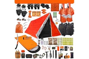 LIMA-TANGO SURVIVAL 72 Hour Survival Kit - 291 Pieces Survival Gear and Supplies - 45L Go Bag Emergency Backpack, First Aid, Water Filter, Tools, Tent, Camping Essentials, Emergency Preparedness - The Alpha
