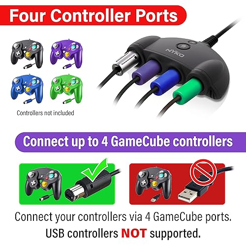 Nyko Retro Controller Hub Plus – Port Gamecube Controller