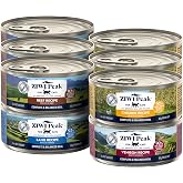 ZIWI Peak Canned Wet Cat Food Variety Pack, 4 Recipes, 92% Meat, 12 x 3 oz | New Zealand green-lipped mussels; rotate proteins weekly; grain-free; antibiotic and hormone free; meal, topper or treat