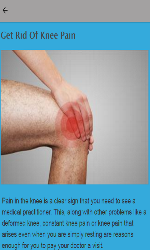 Amazon Com How To Get Rid Of Knee Pain Appstore For Android
