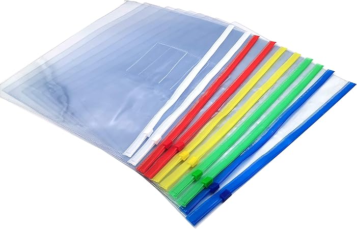 Amazon クリアファイル ファイル袋 判 ファイル入れ 透明 厚手 商務におすすめ ファイルケース プレゼン セミナー オフィス用品 Pvc製 撥水 収納バッグ 收納袋 10セット 50 セット １０セット ケースファイル キャリングケース 文房具 オフィス用品