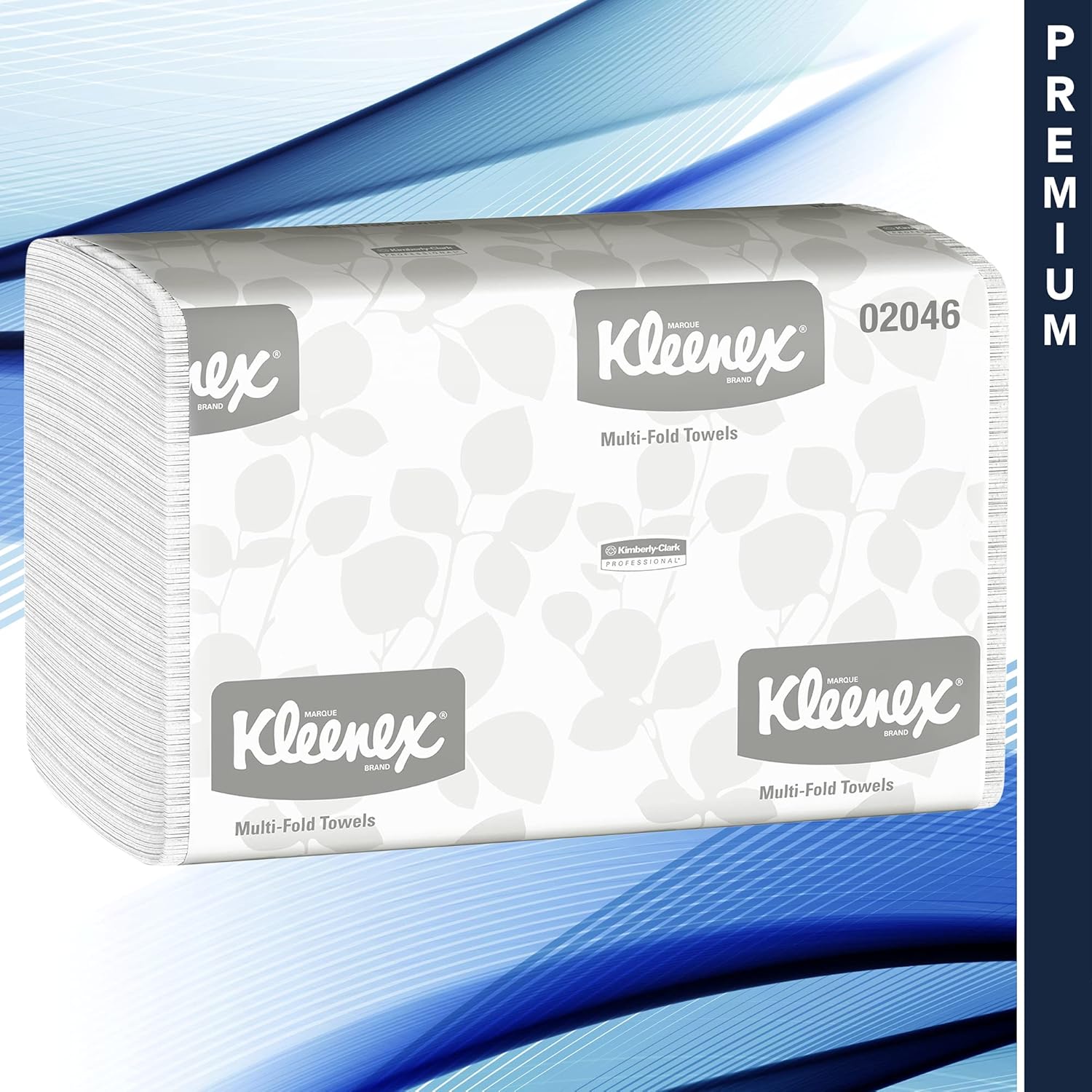 Kleenex Multifold Paper Towels (02046), White, 8 Packs/Convenience Case, 150 Tri Fold Paper Towels/Pack, 1,200 Towels/Case: Industrial & Scientific