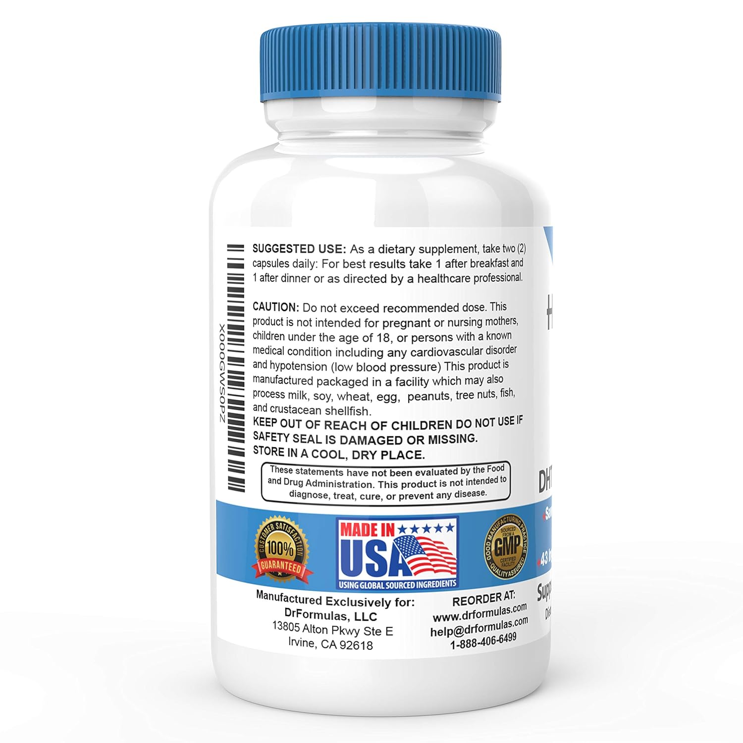 DrFormulas DHT Blocker for Men and Women | HairOmega Advanced Hair Growth Supplements with Biotin 5000 mcg | Hair Loss Vitamins Pills, 45 Day Supply: Health & Personal Care