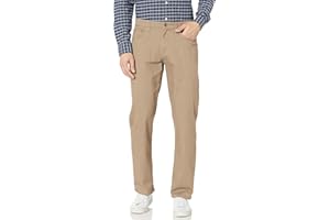 Amazon Essentials Men's Pants, Relaxed-Fit, 5-Pockets, Stretch Twill