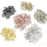 304 Stainless Steel Metal Clip Spring Clasps Hooks Rust-Proof Lanyard Closures Snap Clip Hooks for Key Chain ID Card Purse DIY Curtains - 0.78" (Mixed Color(Each Color 40pcs))