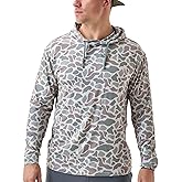 Burlebo Men’s Performance Hoodie – Lightweight Long Sleeve Pullover, Athletic Fit, Moisture-Wicking, Sun Protection