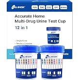 [2 Pack] HEAL-CHECK 12 Panel Drug Test Kit with Fentanyl for Home,Workplace | Multi Drug Test Cup, Screens THC FEN COC AMP MET BZO MTD BUP MDMA OXY PCP OPI, Simple, Fast, Reliable Drug Screening at Home