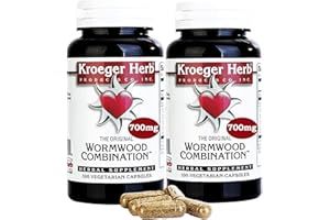 KROEGER HERB PRODUCTS 2 Pack -Kroeger Wormwood Combination, 100 V-Cap