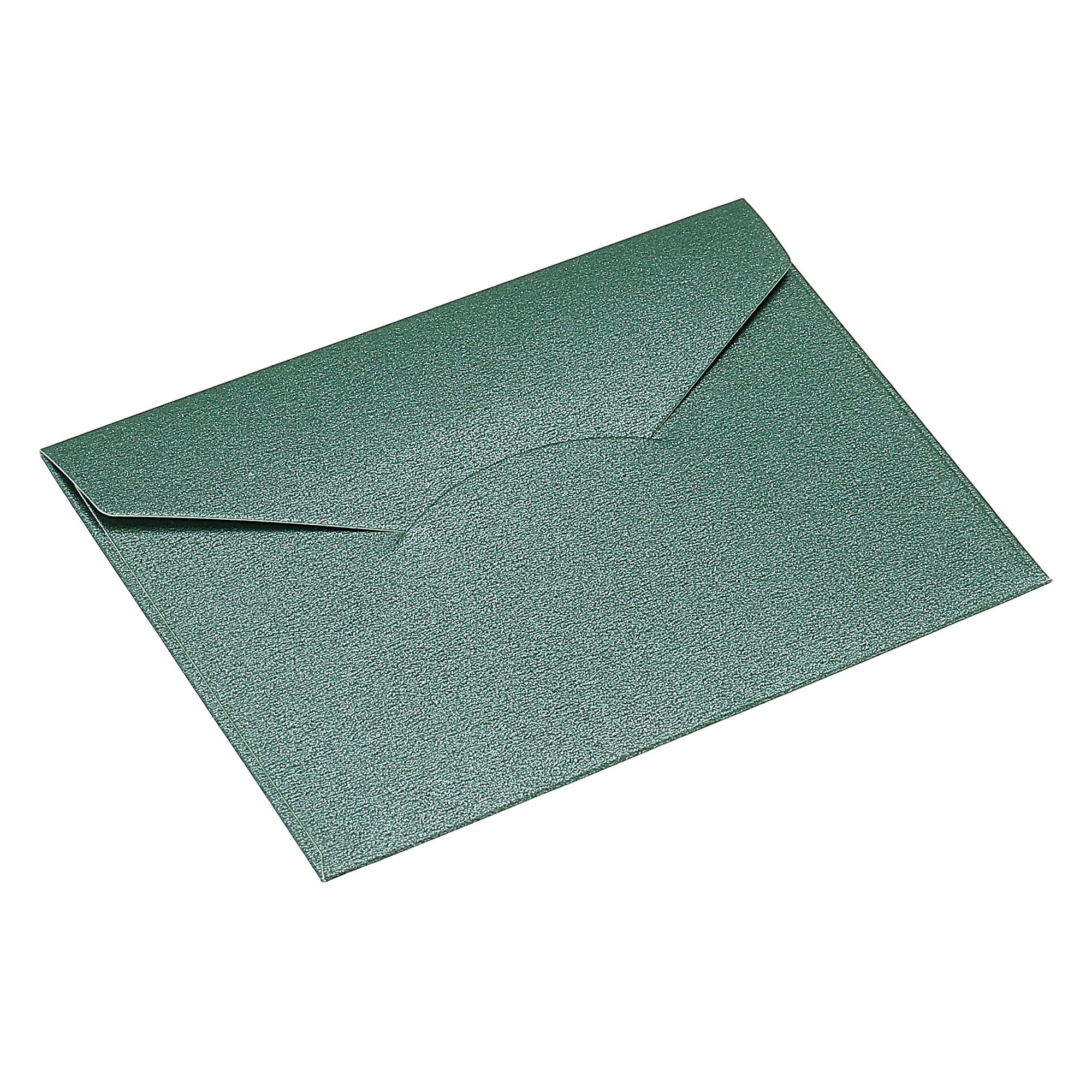 PATIKIL V Flap Envelopes, 50 Pack Colorful Invitation Envelope for Business Wedding Birthday, Green