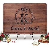 Personalized Wooden Cutting Boards, Couple Gifts for Christmas, Wedding and Engagement, Custom Engraved Anniversary, Housewarming and Holiday Gifts for Couples, Women and Mom, Kitchen Cutting Boards