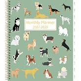 2027-2028 Monthly Planner 2 Year Monthly Planner/Calendar 2026-2028, 24 Months Calendar Planner Jan 2027 &ndash; Dec 2028, 9" x 11", Holidays, Tabs, Double-Side Pocket, Thick Paper - Dog