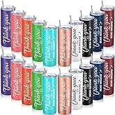 Sieral Thank You Gifts Appreciation Tumbler Employee Thank You for Being Awesome Stainless Steel Travel Tumbler 20 oz Graduation Gift Father Friends Mom Wife Coworker Women Men(Assorted Color,20 Sets)