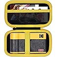 Lebakort Hard Case Compatible with Kodak Mini 2 ERA 4PASS Portable Photo Printer/Kodak Mini Shot 2 ERA 4PASS 2-in-1 Instant Camera and Photo Printer (Black + Yellow Case)