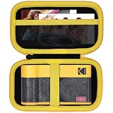 Lebakort Hard Case Compatible with KODAK Mini 2 ERA 4PASS Portable Photo Printer/KODAK Mini Shot 2 ERA 4PASS 2-in-1 Instant Camera and Photo Printer (Black + Yellow Case)