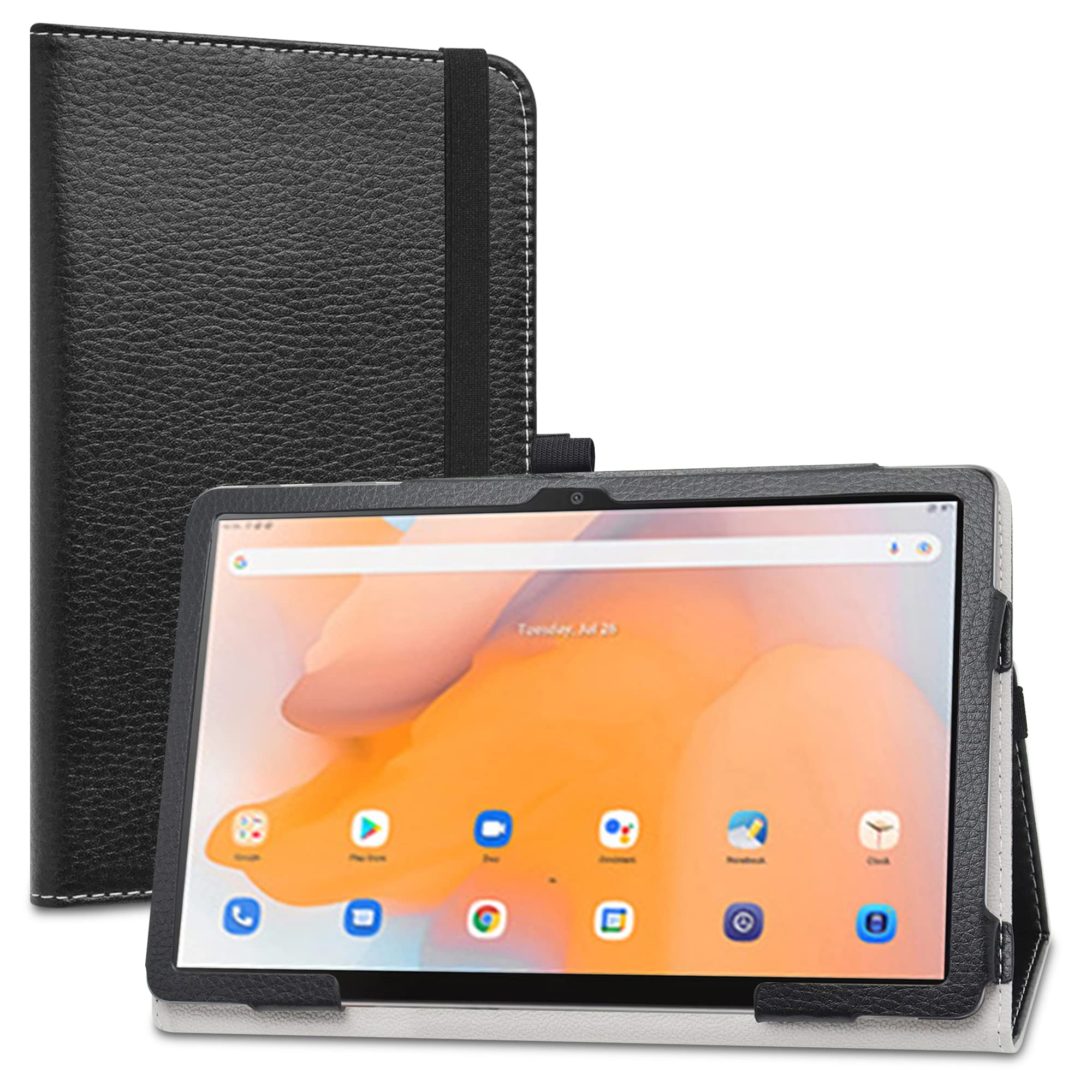 LiuShan Case for Blackview Tab 13 Case,PU Leather Slim Folding Stand Cover for Blackview Tab 13 10 Inch Tablet case(Not Fit Other Tablet),Black