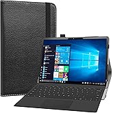 LiuShan Compatible with Dell Latitude 7320 Case,PU Leather Slim Folding Stand Cover for 13" Dell Latitude 7320 Detachable Tablet (Not Fit Other Tablet),Black