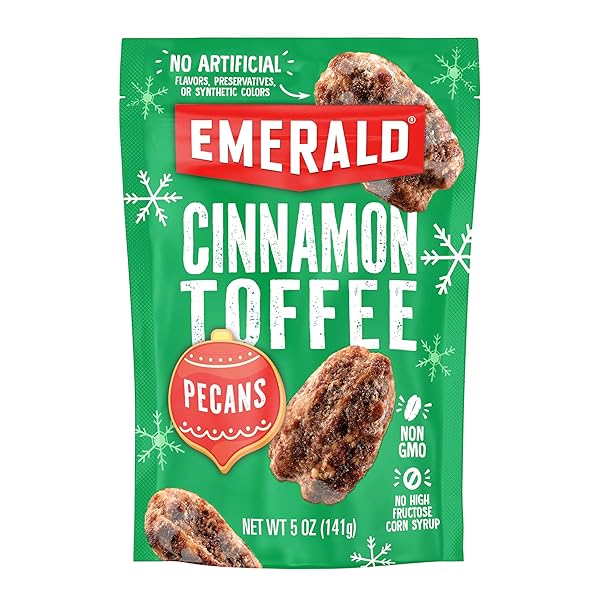 EMERALD NUTS CINNAMON TOFFEE PECANS (1-PACK) | 5OZ...