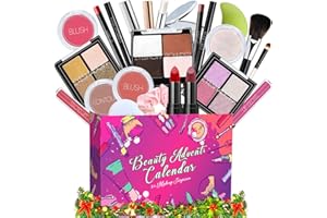 OUXUNX Makeup Advent Calendar 2025 Teen Girls Women Beauty Countdown Calendar Christmas Gifts for Women Teen Girl Trendy Stuff Unique Make up Set Gifts Mascara Lipstick Blush Advent Calendar 2025