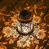 Sunflower Solar Lanterns Outdoor Waterproof, Mother's Day Birthday Christmas Gifts for Women Mom Grandma, Hanging Solar Lantern Decorative Lights for Garden Yard Patio Pathway Landscape