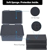 Lykus HC-1830 Mini Hard Case Dry Box Foam Insert IP66 Splash-Proof Cellphone view 2