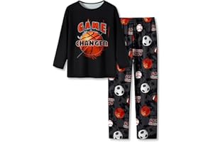 Beezizac Pajamas for Boys Game/Ninja/Dinosaur Long Sleeve & Pants PJ Size 6-18