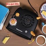 Russell Hobbs 1.8kW Electric Heater Retro Wood Effect Black RHRETHFH1001WDB view 8
