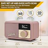 Roberts Revival PETITE2 Digital Radio DAB/DAB+ FM Bluetooth Pink view 2