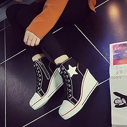 Women's Canvas High-Heeled Shoes Fashion Sneakers