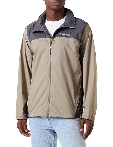 Columbia Men's Glennaker Lake Rain Jacket, Tusk/Grill, X-Large in