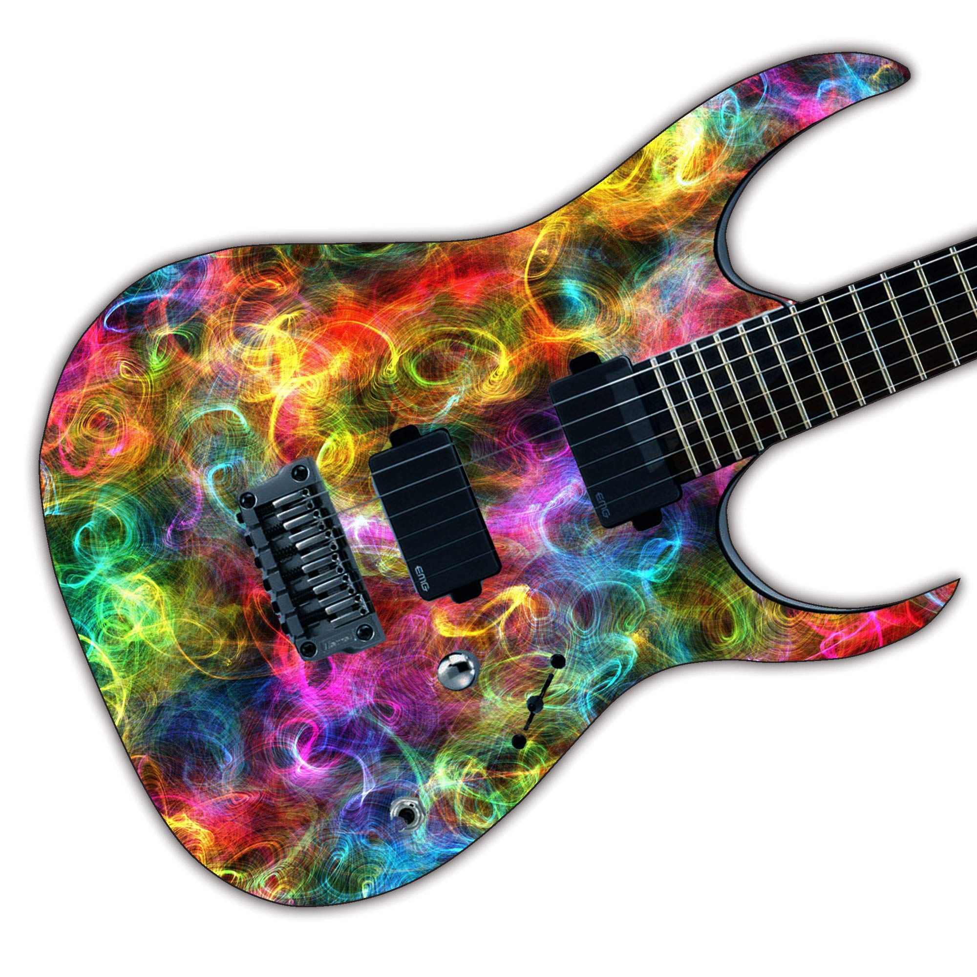 DesignDivil Custom Guitar/Bass Sticker Vinyl Wrap Laminated Air Lease Printed Decal. The Swirl GS06