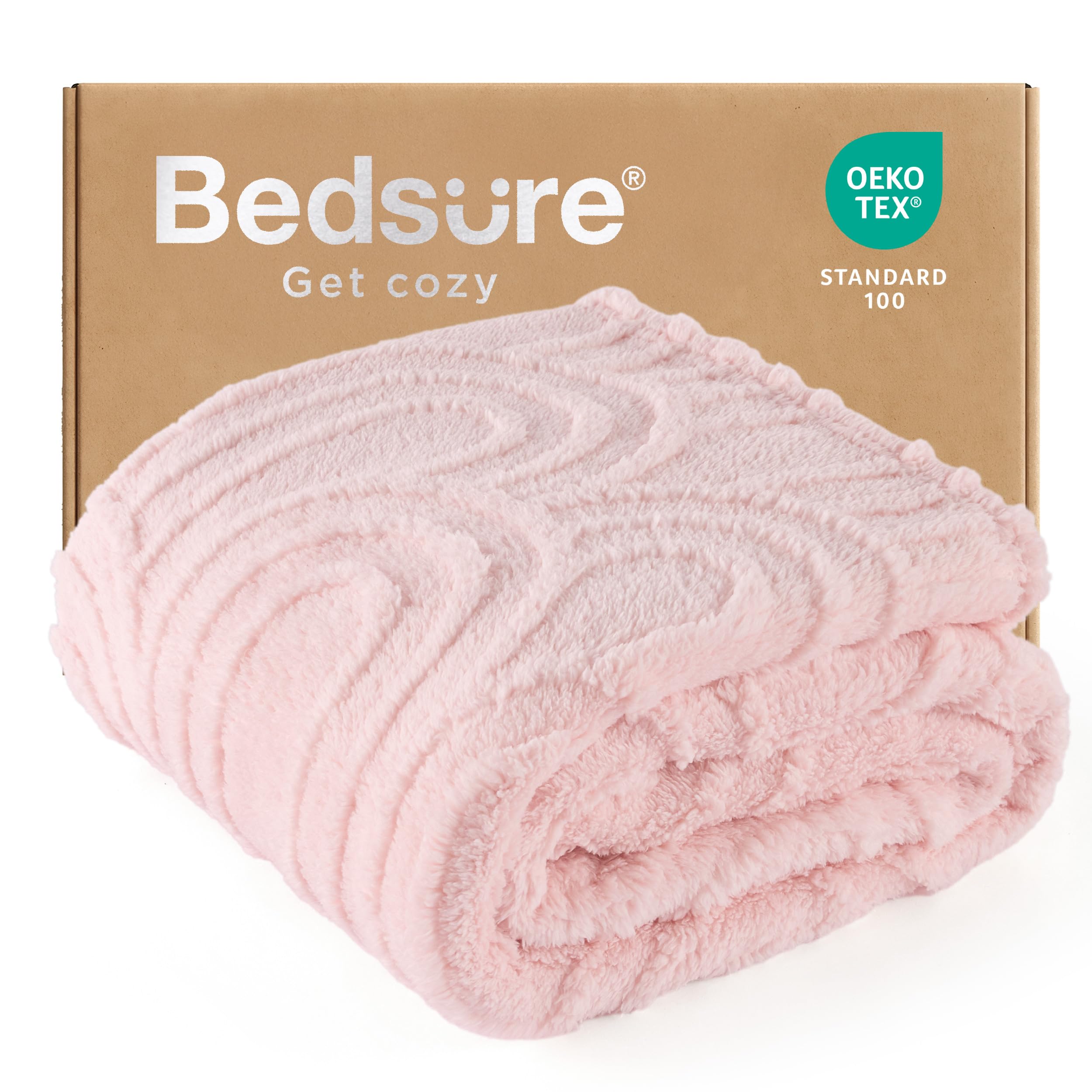 Bedsure GentleSoft Fleece Twin Blanket for Couch - Super Soft & Cozy, Fluffy Blankets for Women & Girls, Ideal for Sofa & Bed, Pink, 60x80 Inches Image Bedsure GentleSoft Fleece Twin Blanket for Couch - Super Soft & Cozy, Fluffy Blankets for Women & Girls, Ideal for Sofa & Bed, Pink, 60x80 Inches Image