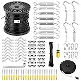 QWORK Globe String Light Suspension Kit - 500FT