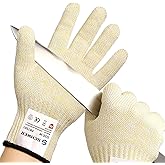 Schwer SlicePro Ultra-Durable ANSI A9 Cut Resistant Gloves PR1501, 10X Reinforced Food Grade Cutting Glove, Mandoline Gloves for Kitchen Meat Cutting, Oyster Shucking, Fish Fillet Processing, M