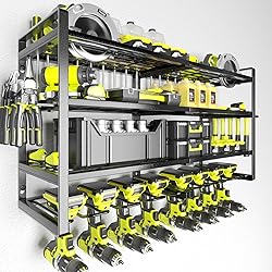 KAFAHOM Power Tool Organizer-8 Drill Holder Wall
