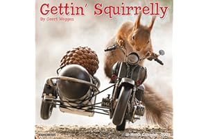 Willow Creek Press Gettin' Squirrelly Monthly 2024 Wall Calendar (12" x 12")