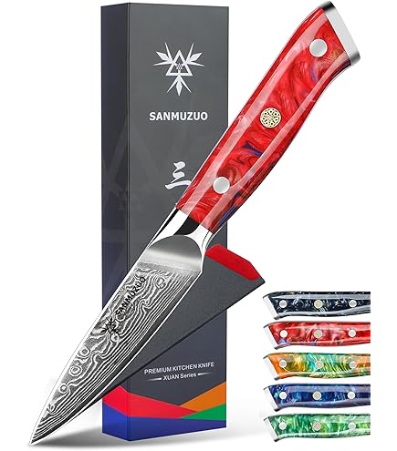 Amazon.com: SANMUZUO Santoku Knife - 7 inch - Xuan Series - VG10