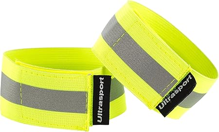 ウルトラスポーツ 反射アームバンド 2個セット マジックバンド式 蛍光色