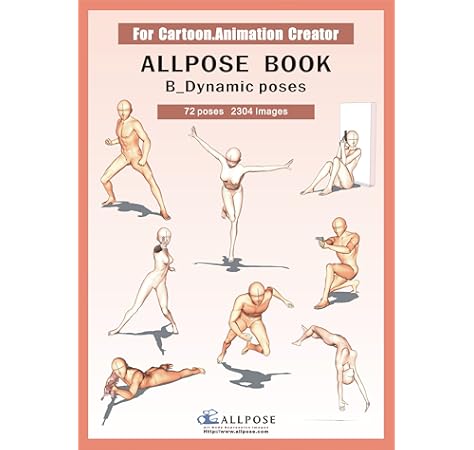 Allpose Book D Expression Poses For Comic Cartoon Manga Anime Illustration Human Body Pose Drawing Techniques Allpose Book Drawing Pose Resource 24 Books Series Allpose Amazon Com Au Books