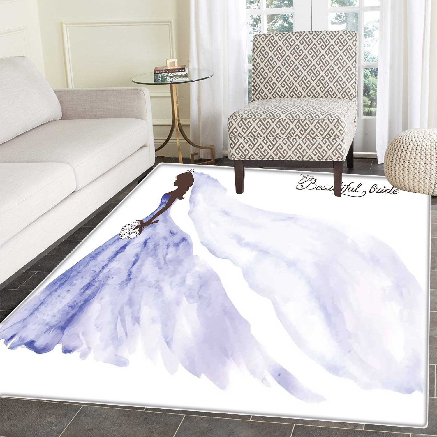 Amazon Com Bridal Shower Rugs For Bedroom Abstract