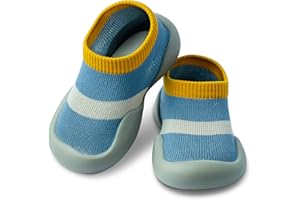 Dookeh Baby Shoes Boys Girls First Walking Shoes Non Slip Soft Sole Sneakers Toddler Infant Babygirl Sock Shoes…