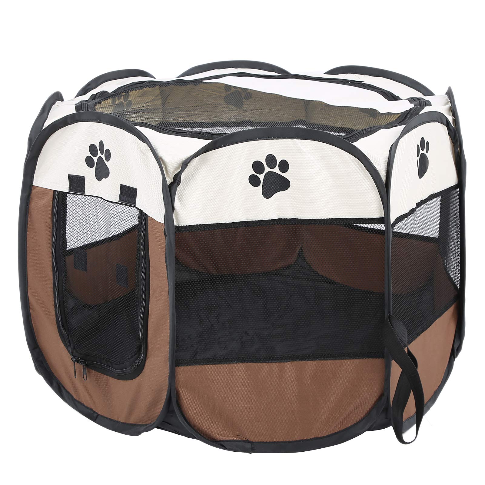 GOTOTOP Portable Pet Playpen, Foldable Small Animals Cage Tent, Lightweight and Foldable Pet Playpen, Breathable Mesh,Outdoor/Indoor Exercise Fence for Hamsters Guinea Pig Rabbit Rat Cats
