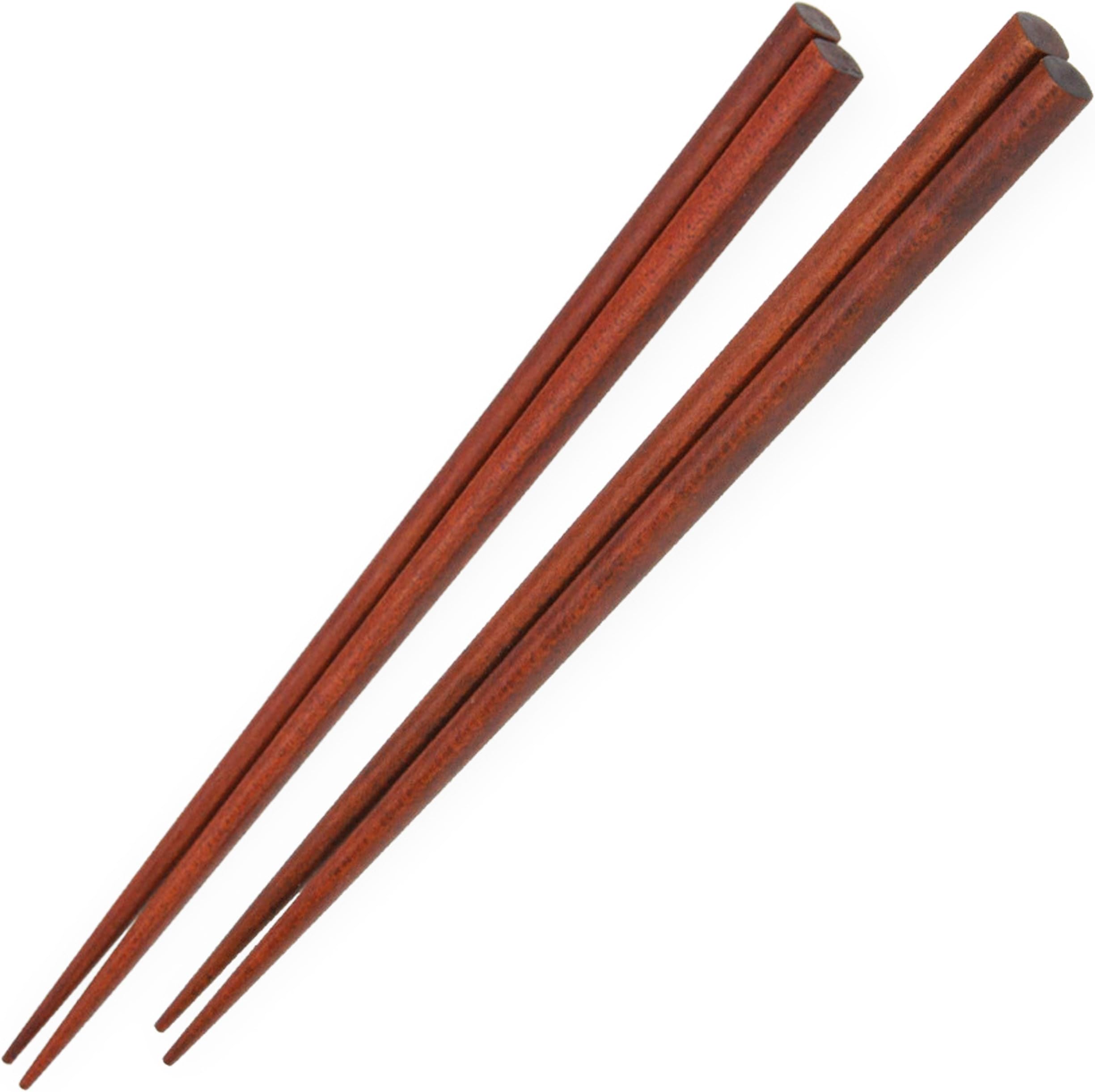 Elegant Chopstick Set (Five Pairs) - Handmade from Carob Tree Wood