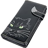 Nemesis Now Lucky Cat Frauen Geldbörse Gothic, Horror, Katzen, Black, 18.5cm, Casual