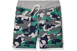 Amazon Essentials Boys and Toddlers' Pull-on Shorts (Previously Spotted Zebra), Multipacks