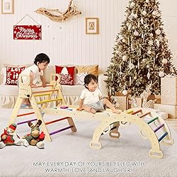 BlueWood Pikler Triangle Set, 7-in-1 Foldable