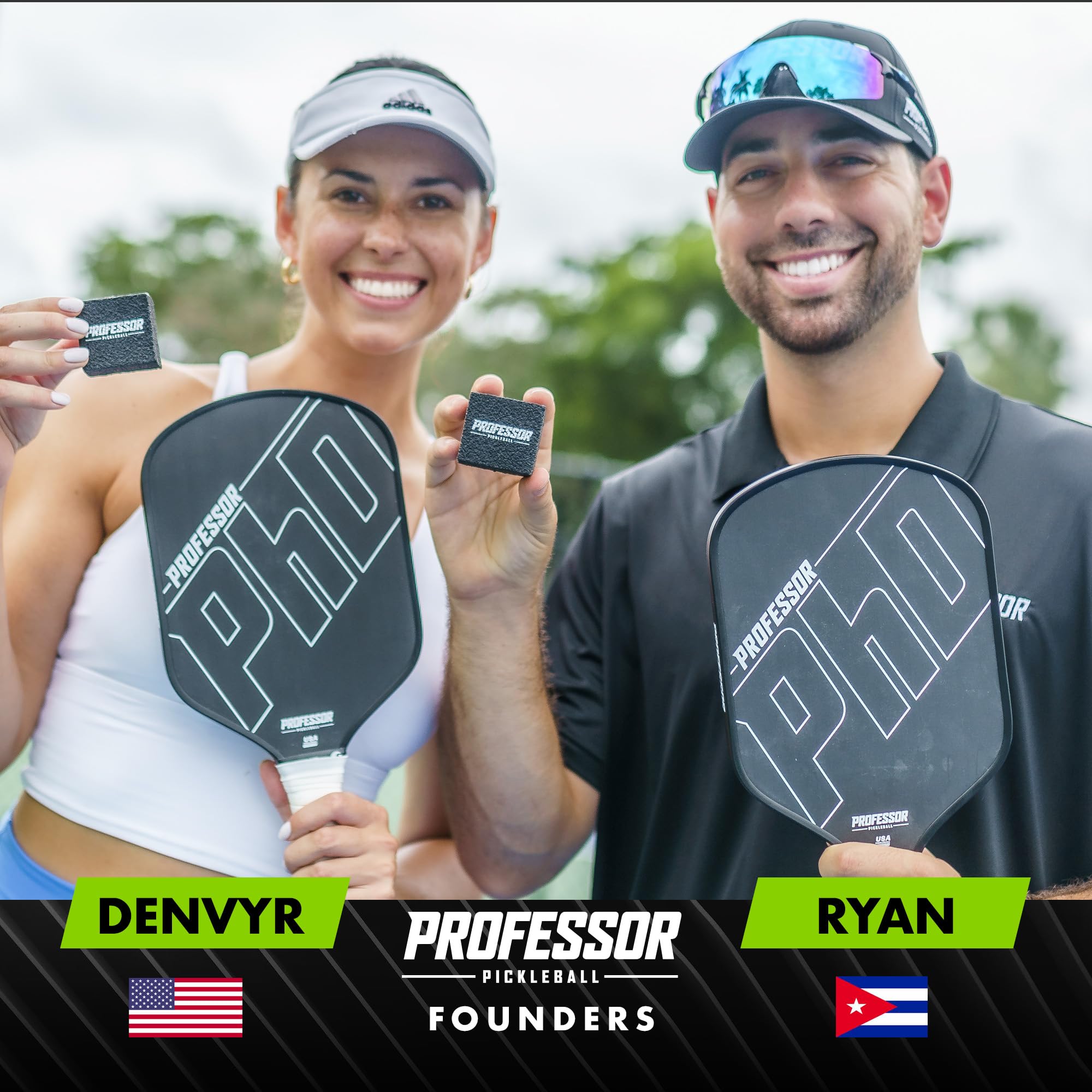 Professor Pickleball - Carbon Cleaner, Premium Pickleball Paddle Eraser for Raw Carbon Fiber Paddles, Effortless Residue Removal, Quick & Effective, Eliminates Ball Residue, Dirt, Scratches