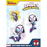 Marvel Spidey and His Amazing Friends Decals - Set of 3 Spider-Gwen Outdoor Rated Stickers for Car, Laptop, Computer, Water Bottle - Marvel Stickers for Kids and Adults