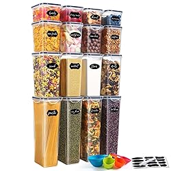 YASHE Airtight Pantry Storage Containers Set of